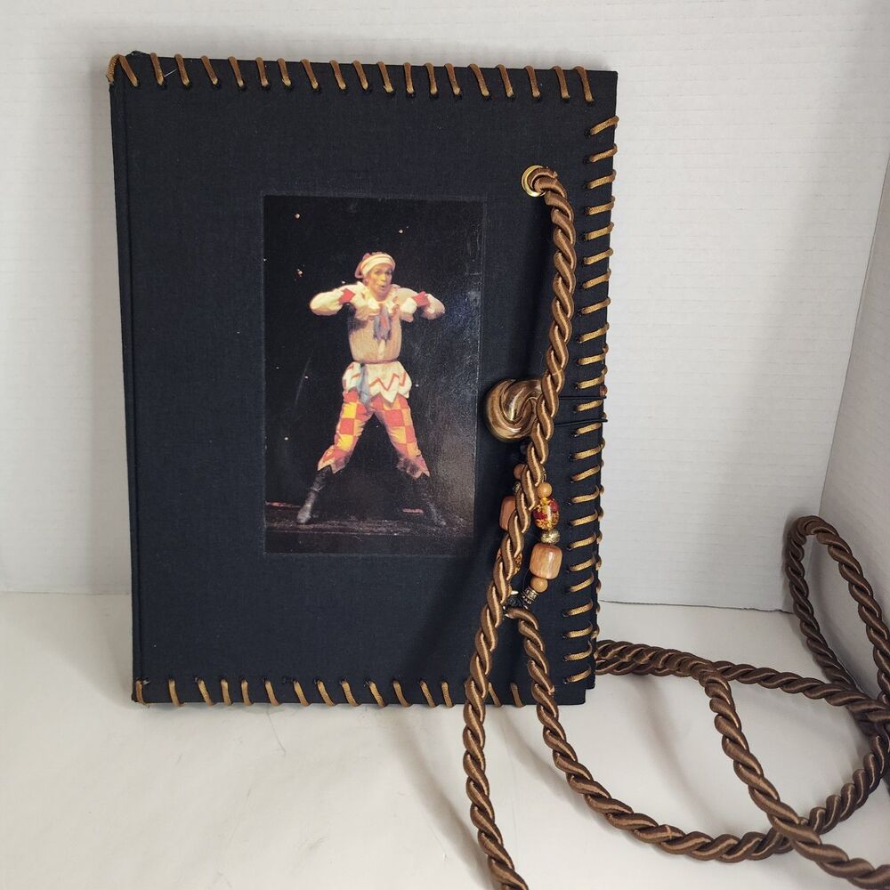 HANDMADE Vintage GRUEN THE WORLD'S GREAT BALLETS Canvas Shoulder Portfolio Purse